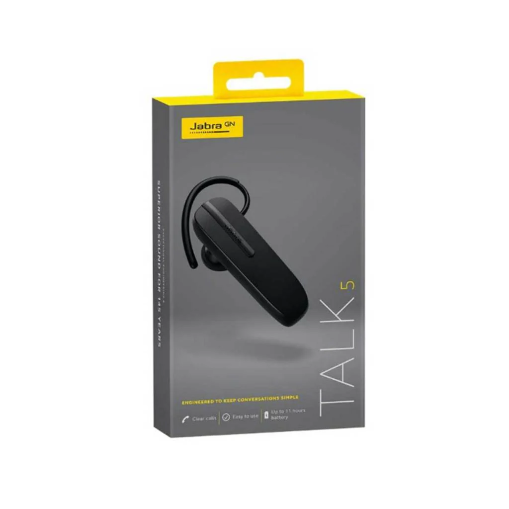 Jabra Talk 5 Mono Bluetooth Ear Hook Headset (Black) - Image 4