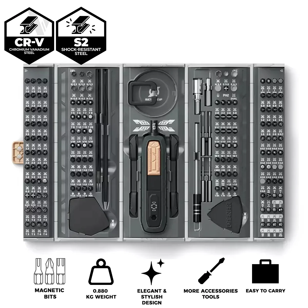 Jakemy 180-in-1 Mini Container Precision Screwdriver Set (JM-8192)