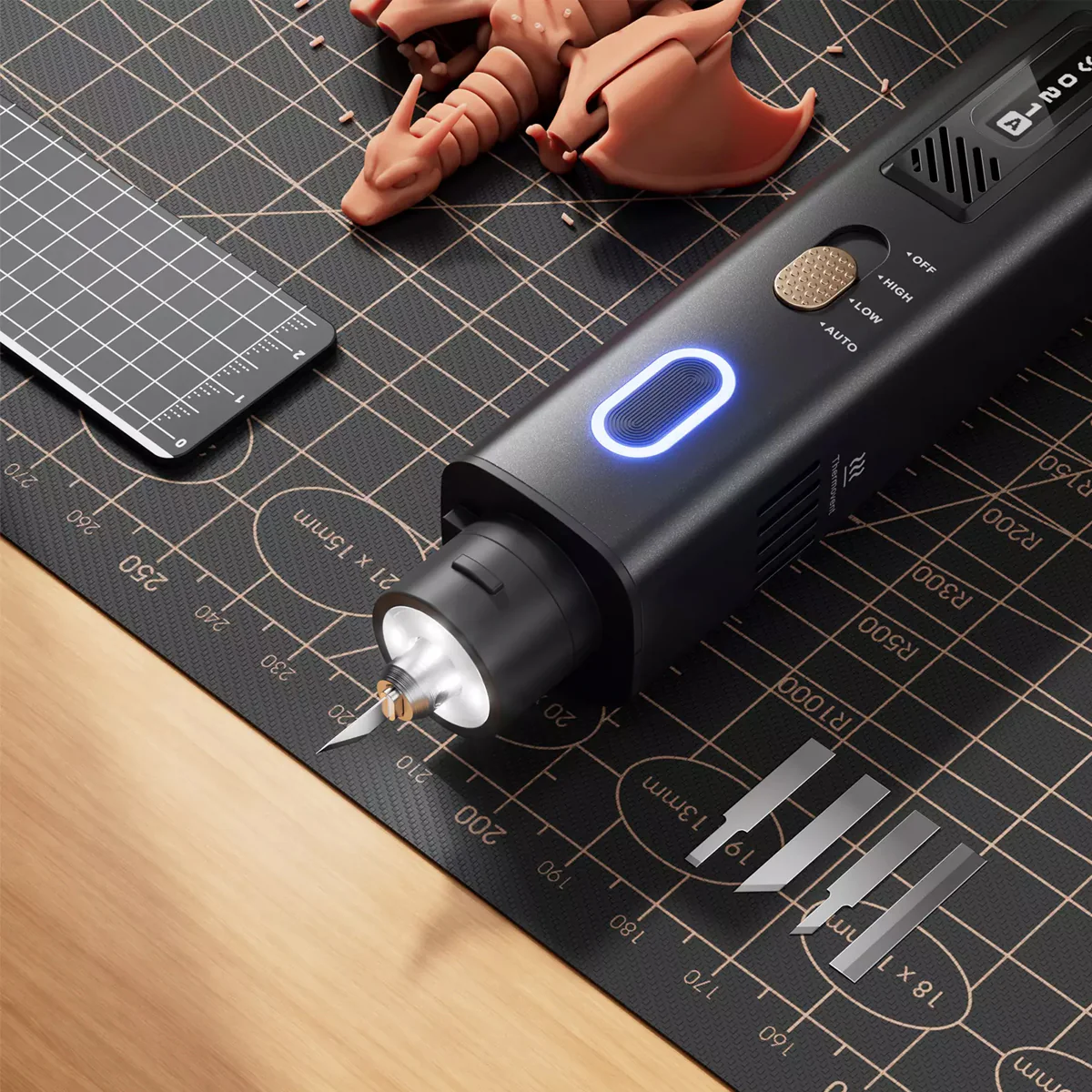Jakemy 2-in-1 Handheld Ultrasonic Cutter & Polisher 35W 40kHz (JM-Y10 PRO) - Image 4