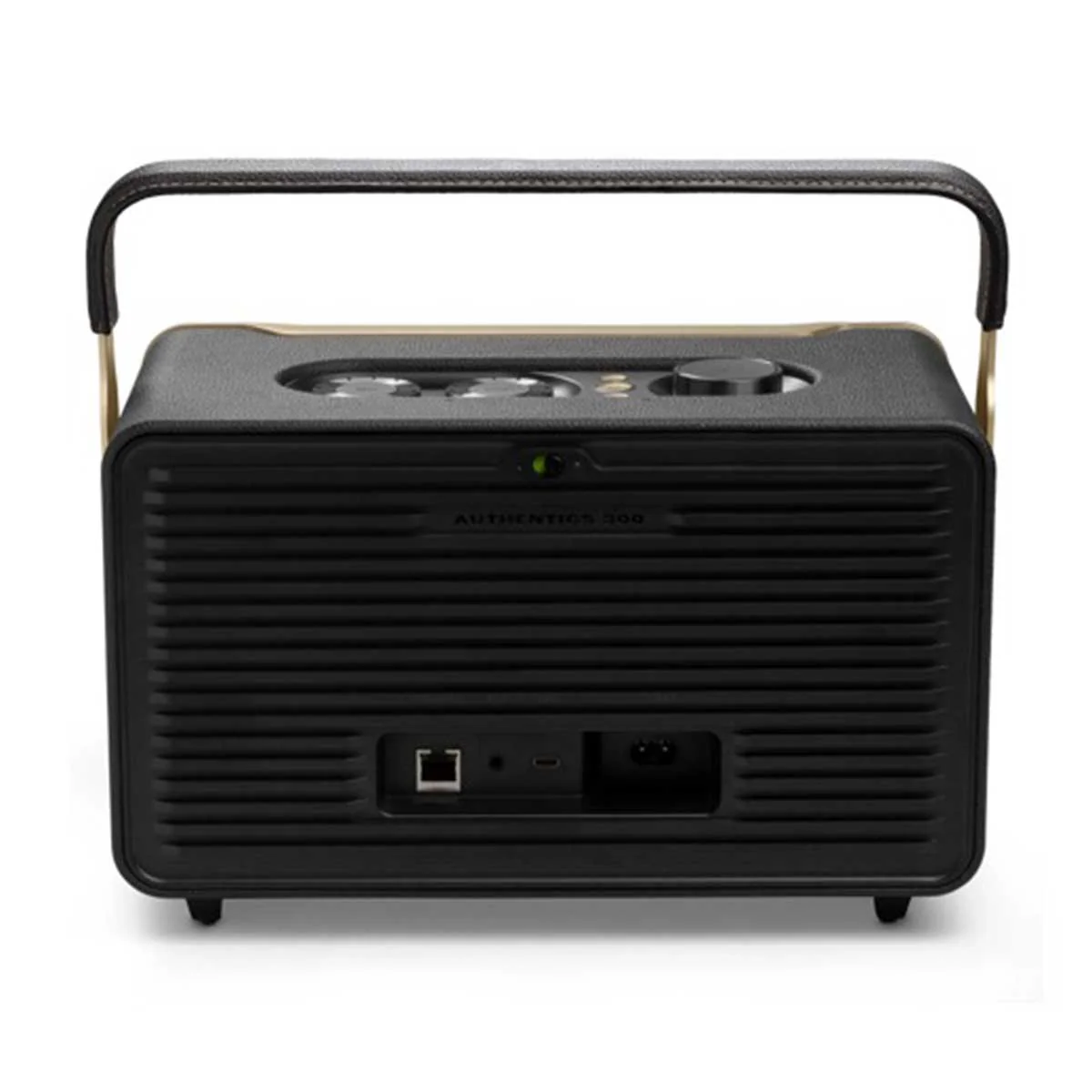 JBL Authentics 300 Portable Smart Home Speaker with WiFi/ Bluetooth & Voice Assistants w/ Retro Design (Black) - Image 11