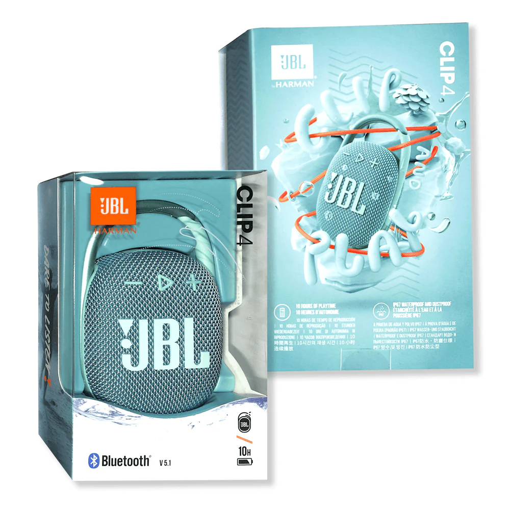 JBL Clip 4 Waterproof Bluetooth Wireless Speaker (Teal) - Image 8
