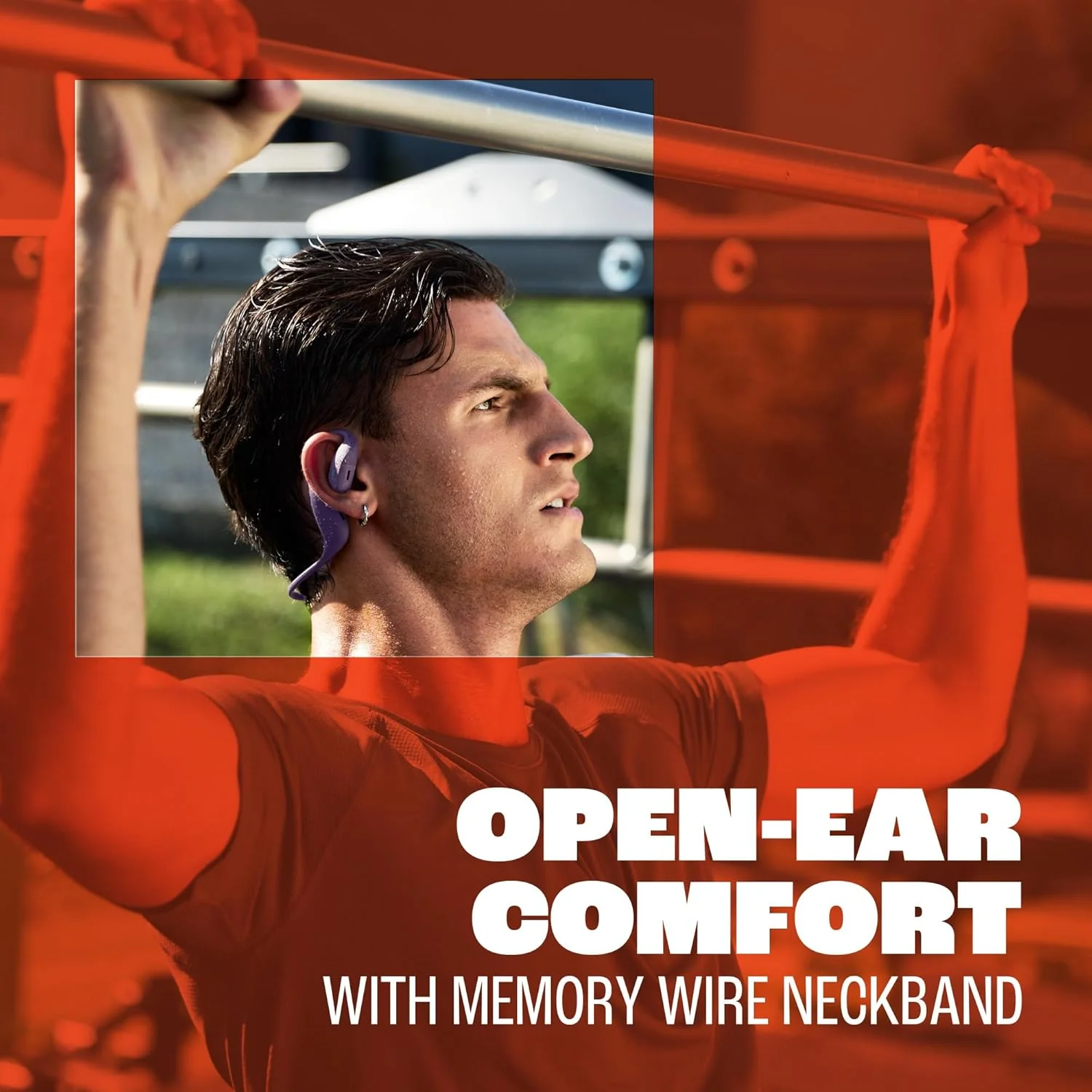 JBL Endurance Pace Open-Ear Wireless Neckband Earphone (Black/Green, White, Black) - Image 2
