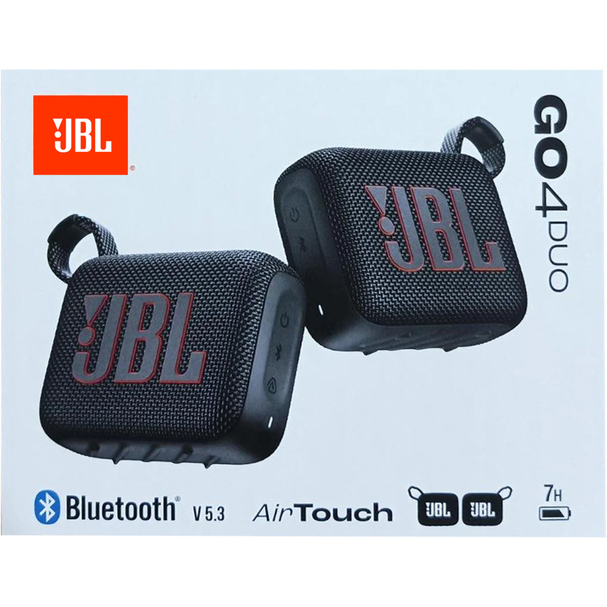 JBL Go 4 DUO Ultra-Portable Bluetooth Speaker (Black) - Image 2