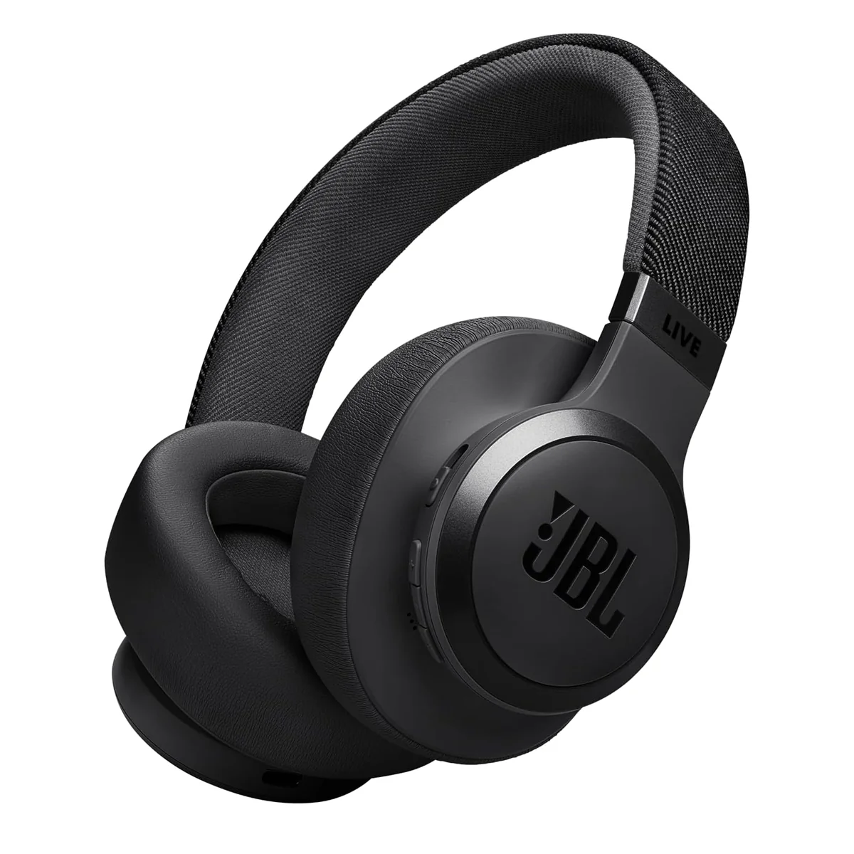 JBL Live 770NC Wireless Over-Ear Headphones with True Adaptive Noise Cancelling (Black) - Image 2