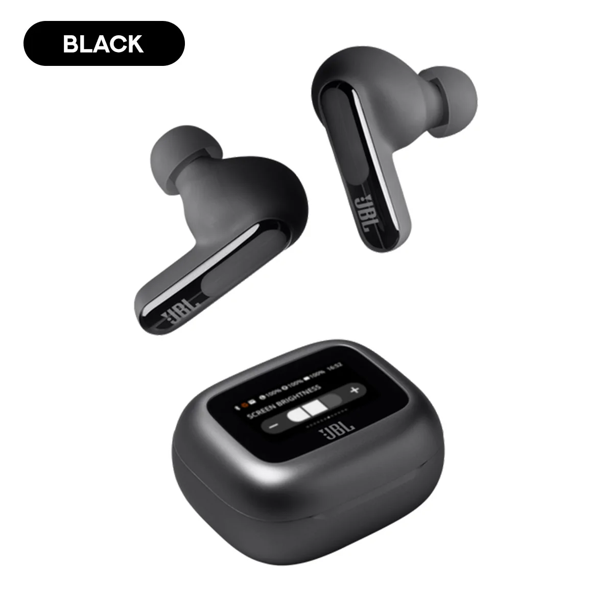 JBL Live Beam 3 True Wireless Noise Cancelling Closed-Stick Earbuds (Black, Silver, Purple, Blue) - Image 2