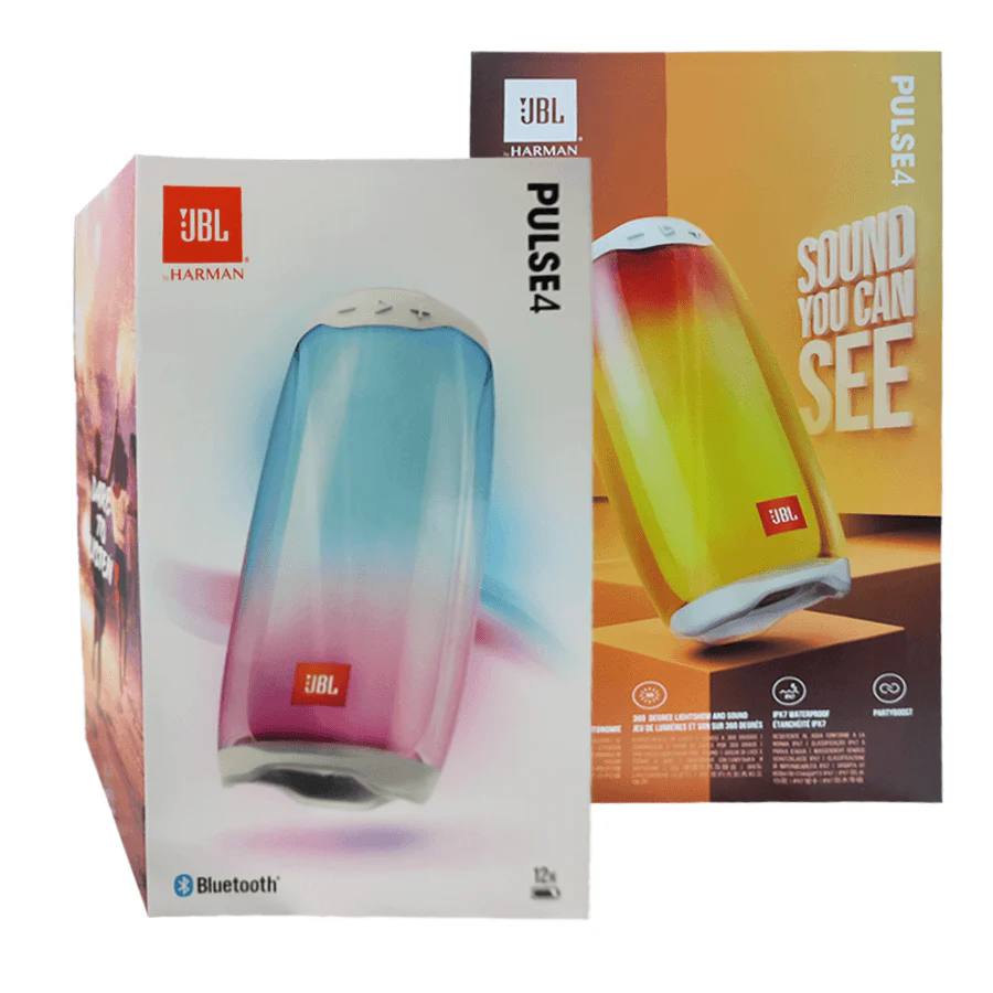 JBL Pulse 4 Portable Bluetooth Speaker (White) - Image 7