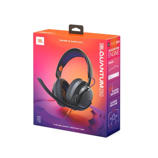JBL Quantum 250 Wired Multiplatform Gaming Headset (Purple, White, Teal) - Image 29