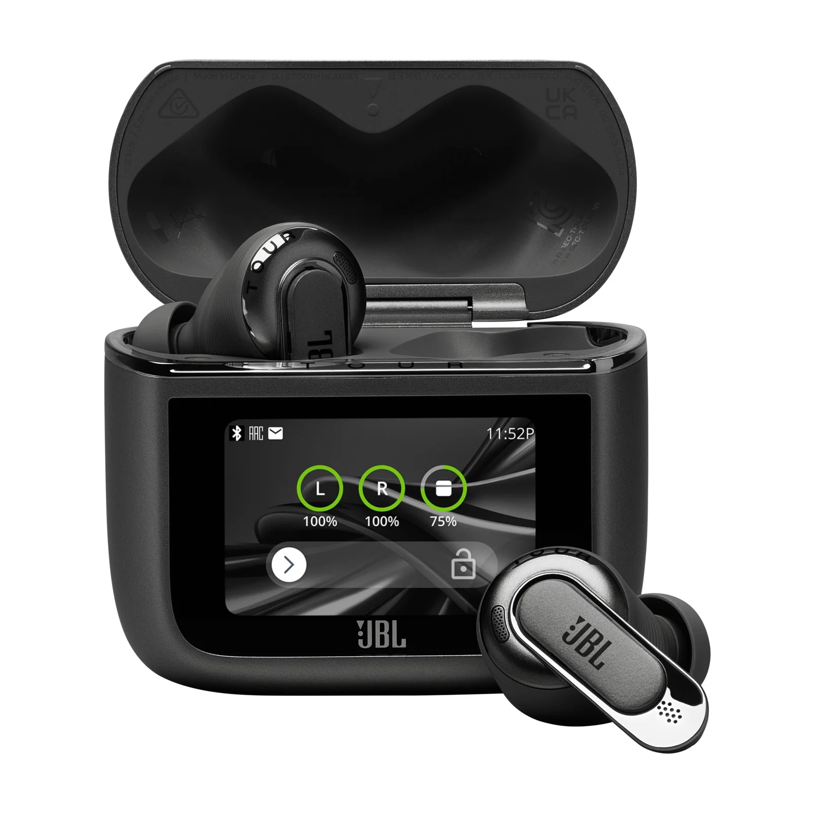 JBL Tour Pro 3 True Wireless Noise Cancelling Earbuds (Black) - Image 2