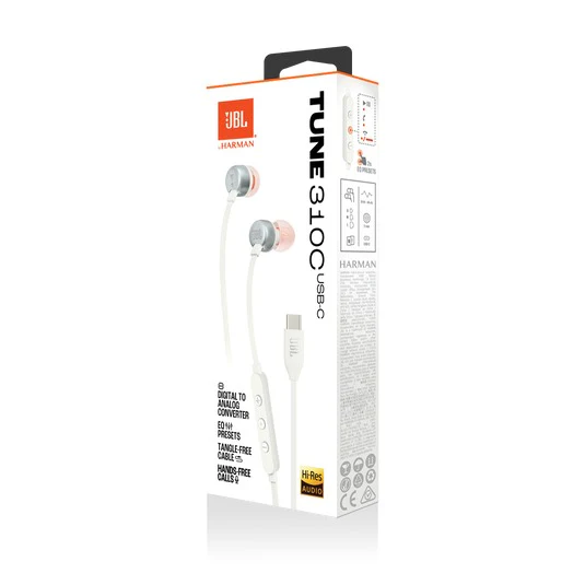 JBL Tune 310C USB-C Wired Hi-Res In-Ear Headphones (Blue, Black, Red, White) - Image 30