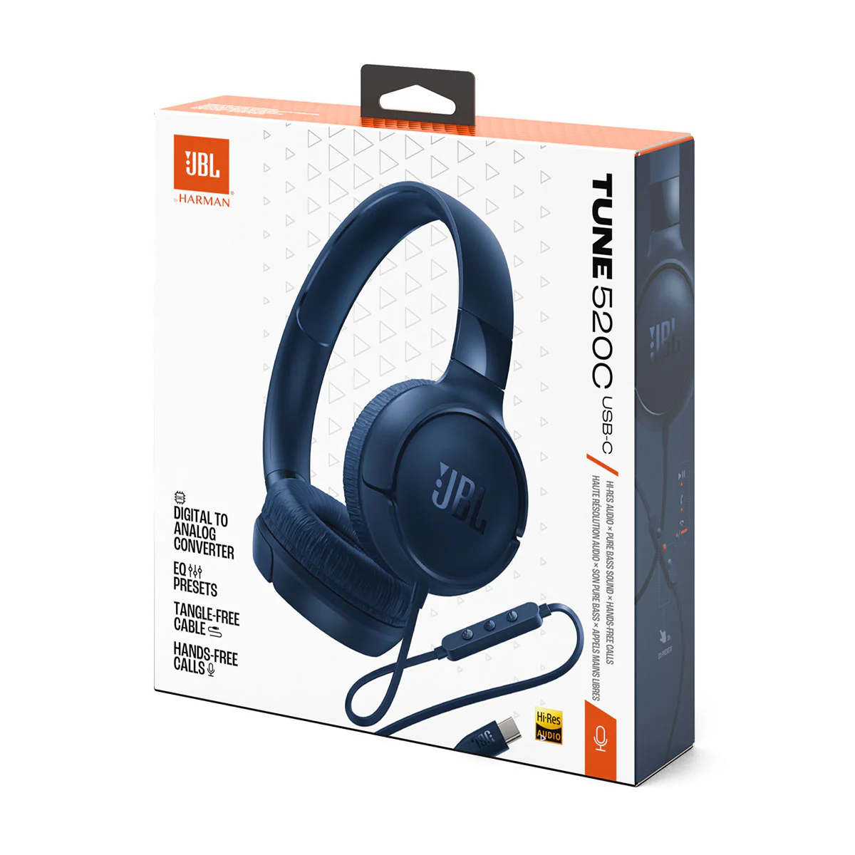 JBL Tune 520C USB-C Hi-Res Wired On-Ear Headphones (Black, White, Blue, Purple) - Image 31
