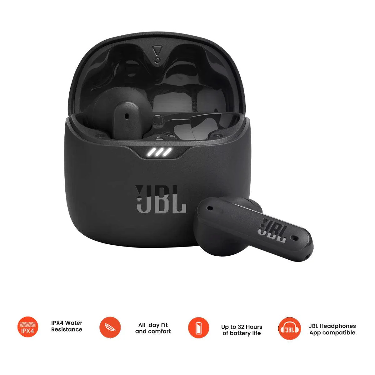 JBL Tune Flex True Wireless Noise Cancelling Earbuds (Black)