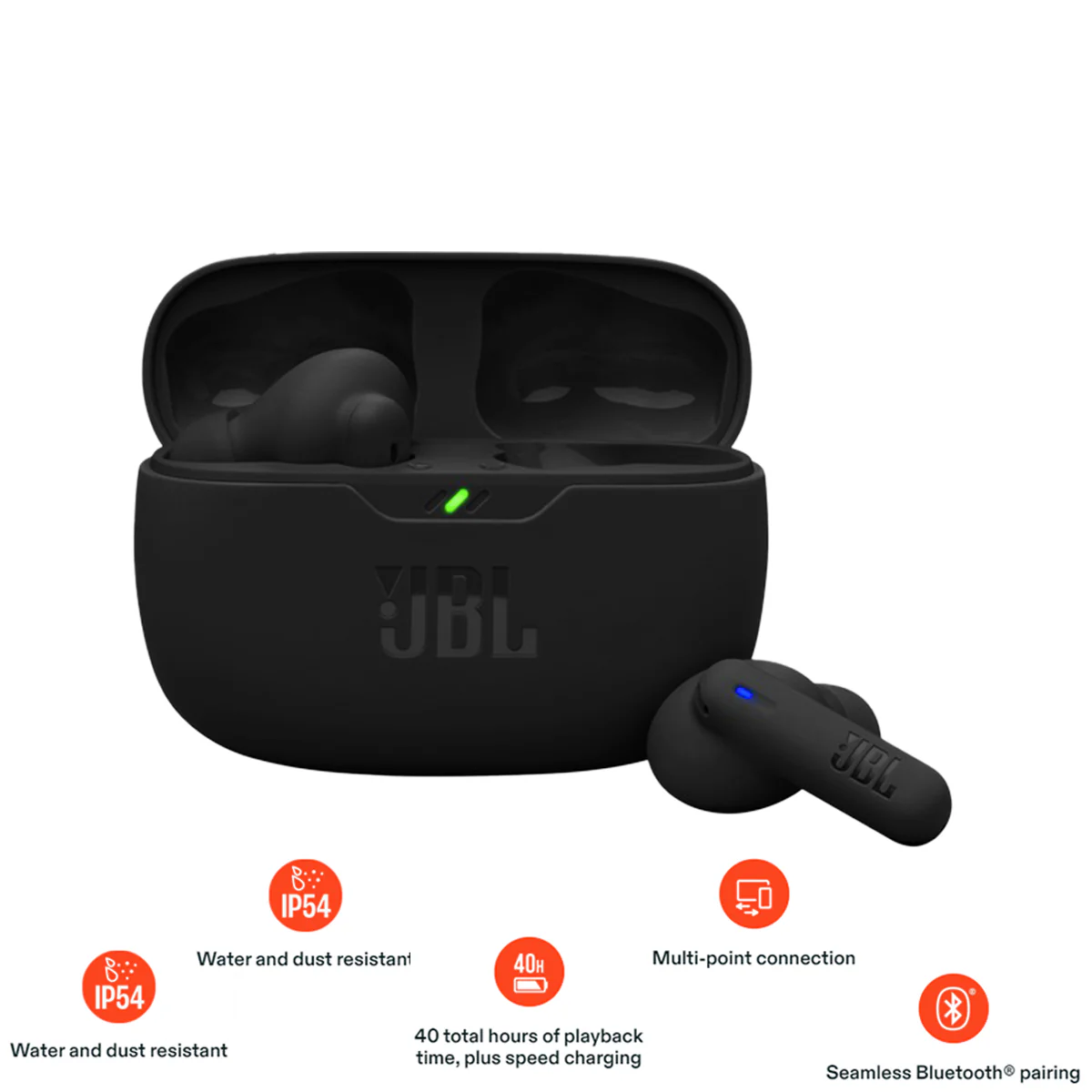 JBL Wave Beam 2 True Wireless Noise Cancelling Earbuds (Black, Blue, Pink, White) - Image 2