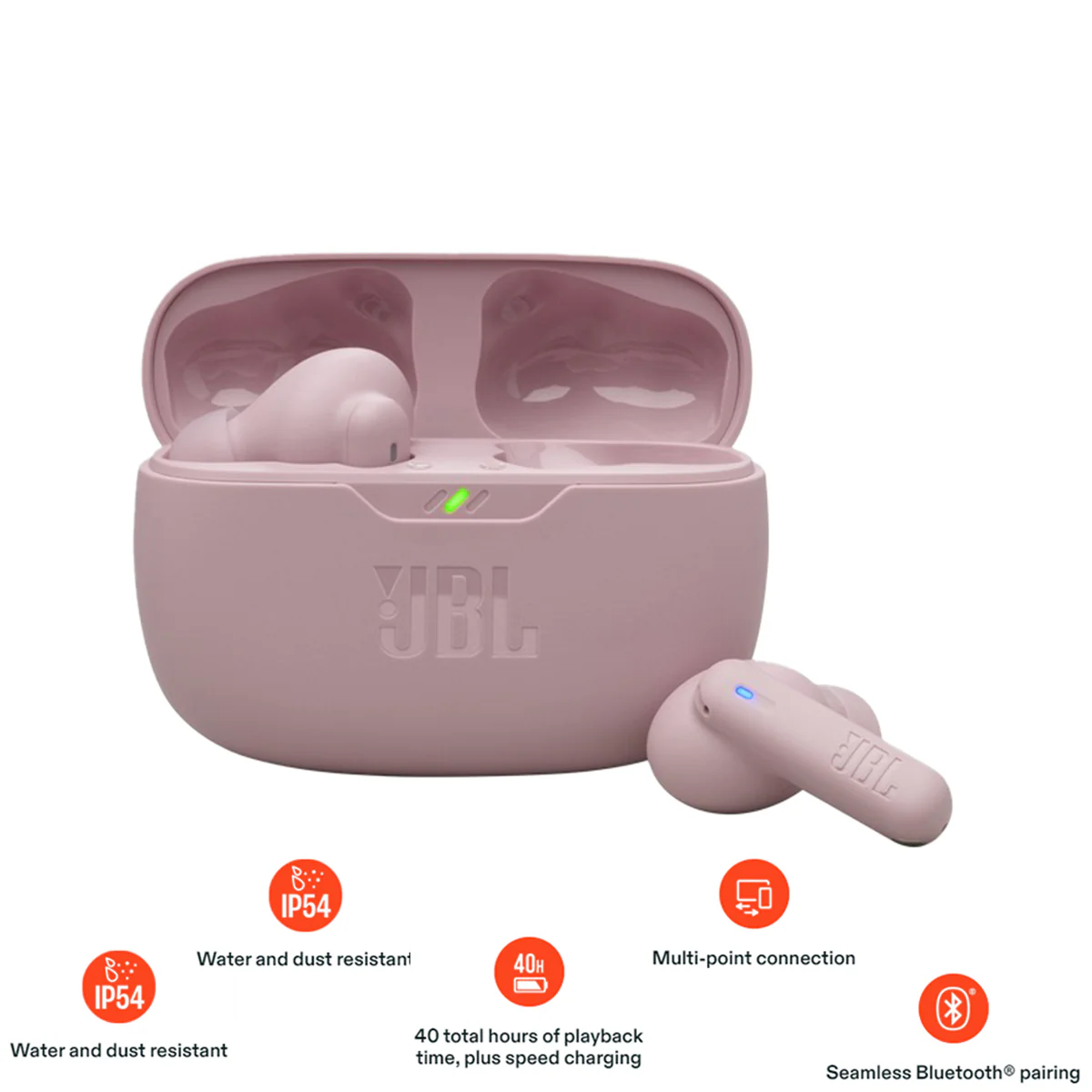 JBL Wave Beam 2 True Wireless Noise Cancelling Earbuds (Black, Blue, Pink, White) - Image 24