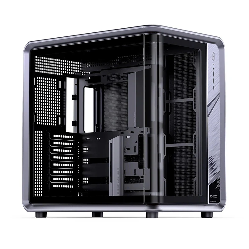 Jonsbo BO400CG ATX Top Front Interchangeable Glass PC Case (Grey) - Image 2
