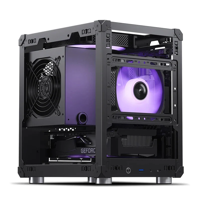 Jonsbo C6 Handle M-ATX Separated Cabinet Case (Black) - Image 10