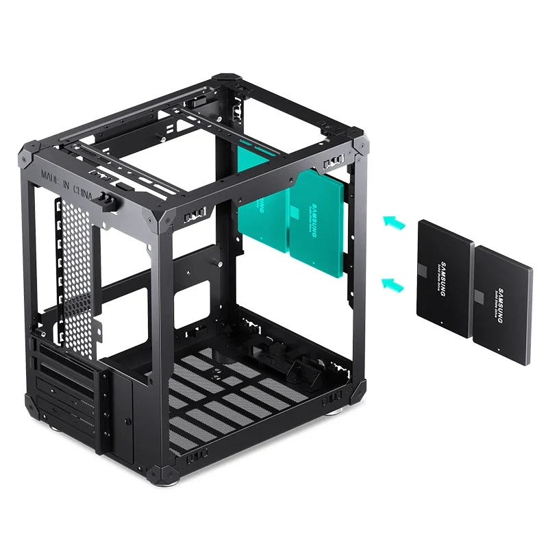 Jonsbo C6 Handle M-ATX Separated Cabinet Case (Black) - Image 13
