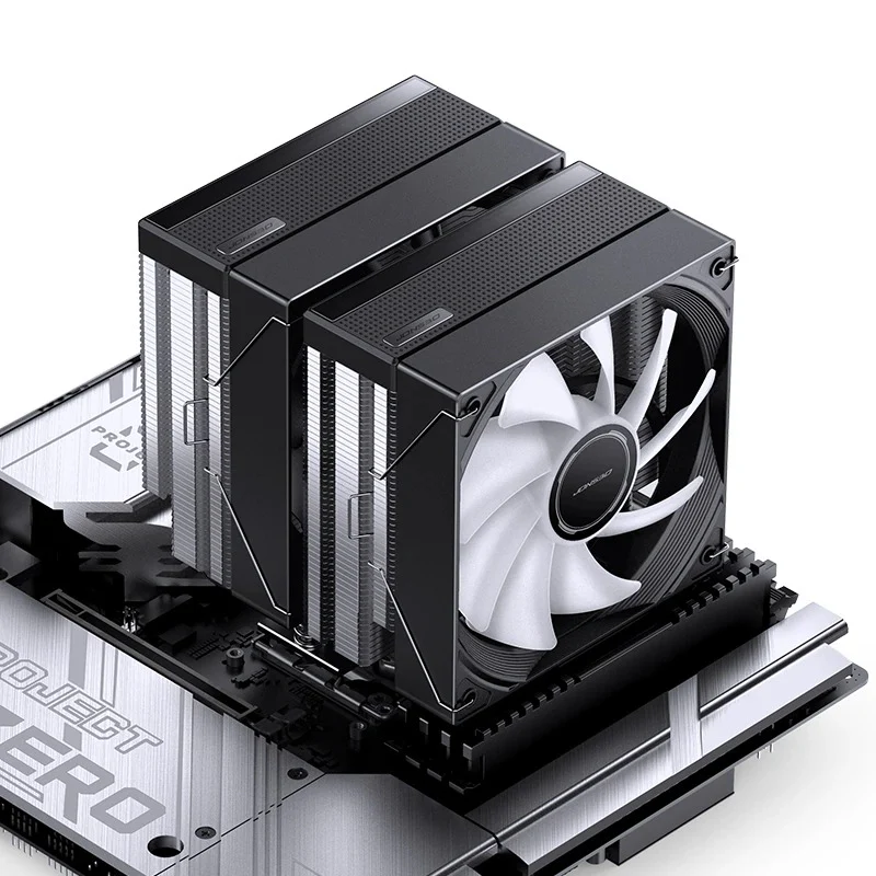 Jonsbo CB80 ARGB Dual-Tower CPU Cooler (Black, White) - Image 7