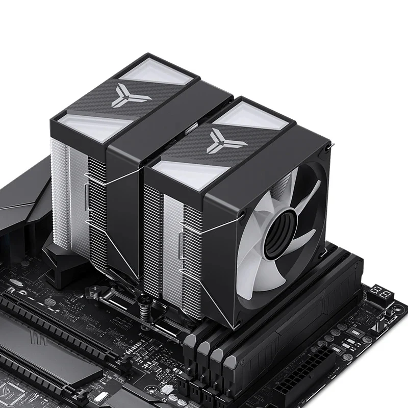 Jonsbo CR-1400 DV2 ARGB Silent Series 90MM Dual-Fan / Dual-Tower CPU Cooler (Black) - Image 6