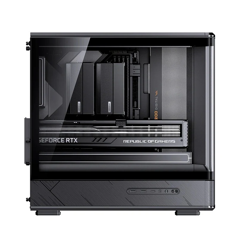 Jonsbo D200 M-ATX Computer Case (Black, White) - Image 21