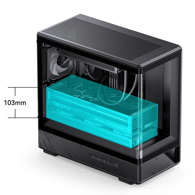 Jonsbo D200 M-ATX Computer Case (Black, White) - Image 24