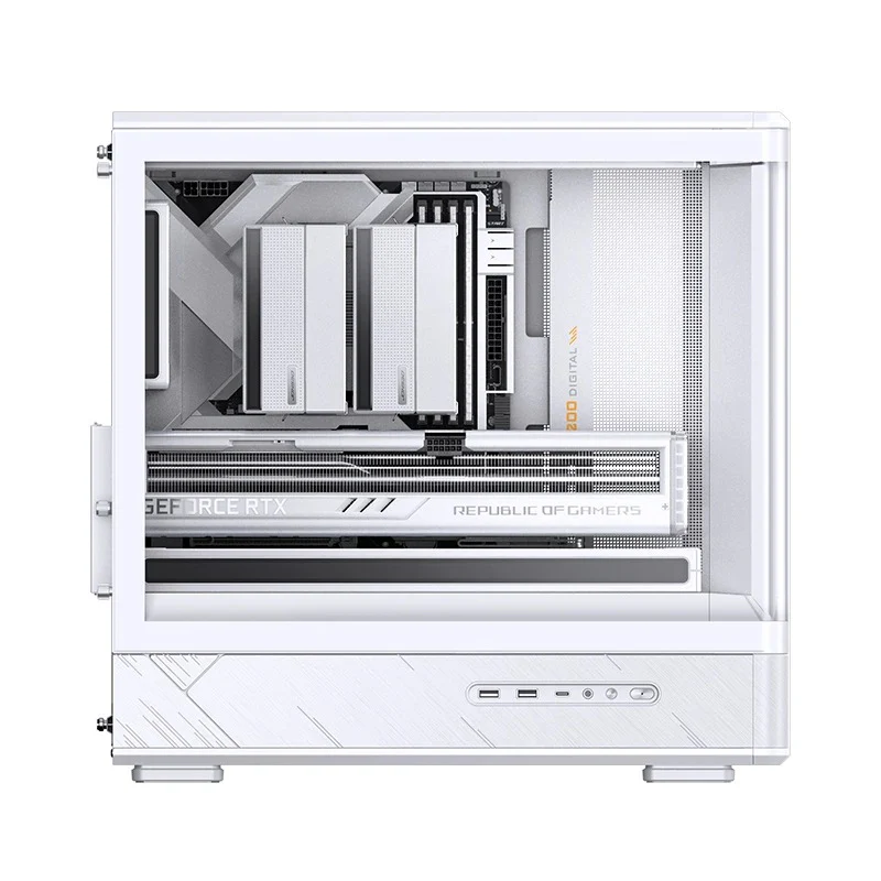 Jonsbo D200 M-ATX Computer Case (Black, White) - Image 46