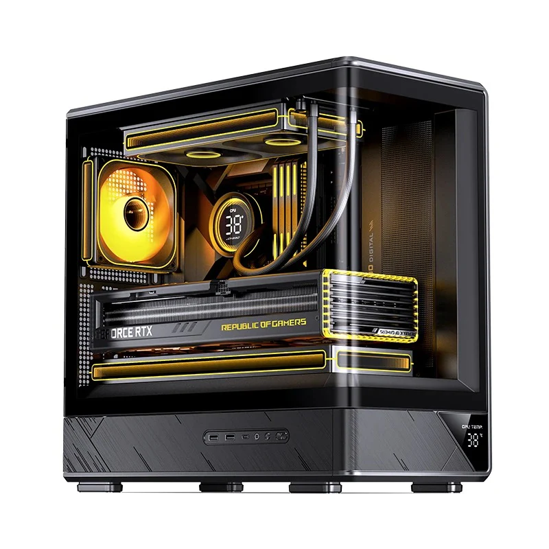 Jonsbo D200 M-ATX Computer Case (Black, White) - Image 6