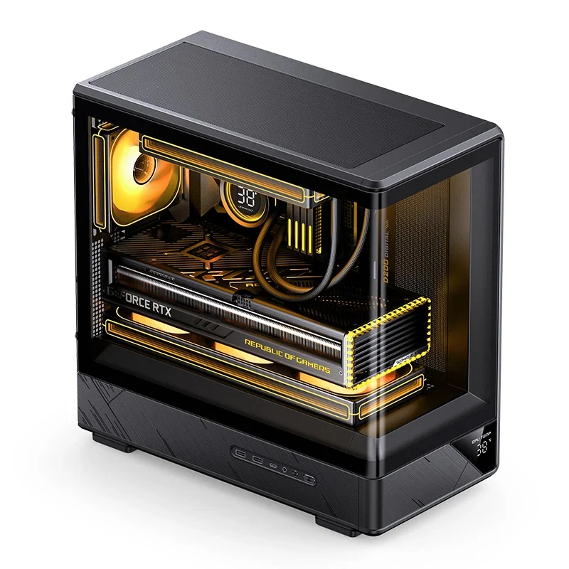 Jonsbo D200 M-ATX Computer Case (Black, White) - Image 8