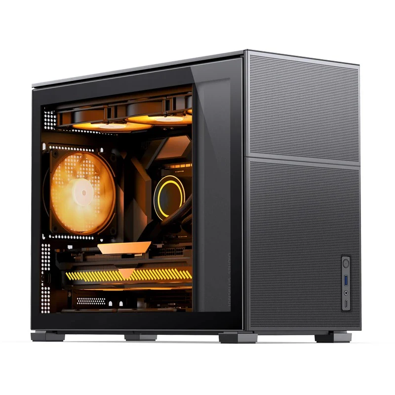 Jonsbo D31 Mesh M-ATX Computer Case (Black, White) - Image 3