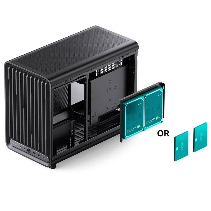 Jonsbo D33 M-ATX Computer Case (Black, White) - Image 12