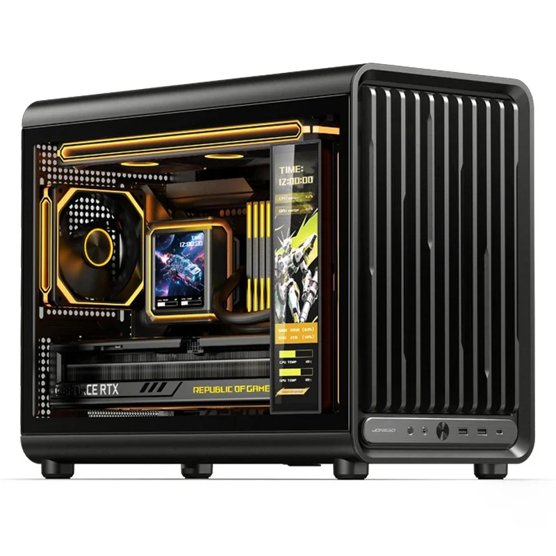 Jonsbo D33 M-ATX Computer Case (Black, White) - Image 3