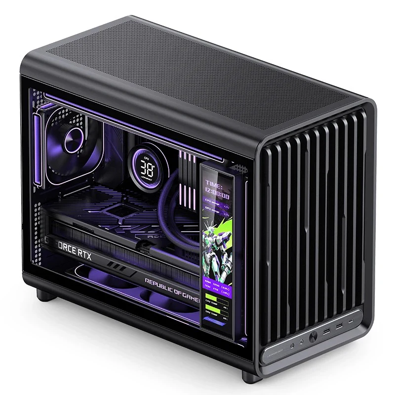 Jonsbo D33 M-ATX Computer Case (Black, White) - Image 4