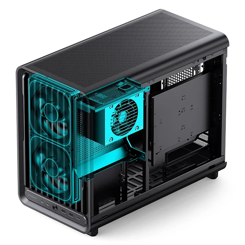 Jonsbo D33 M-ATX Computer Case (Black, White) - Image 9