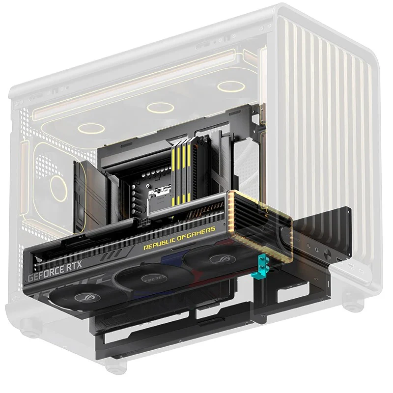 Jonsbo D33 Wood M-ATX Computer Case (Black, White) - Image 15