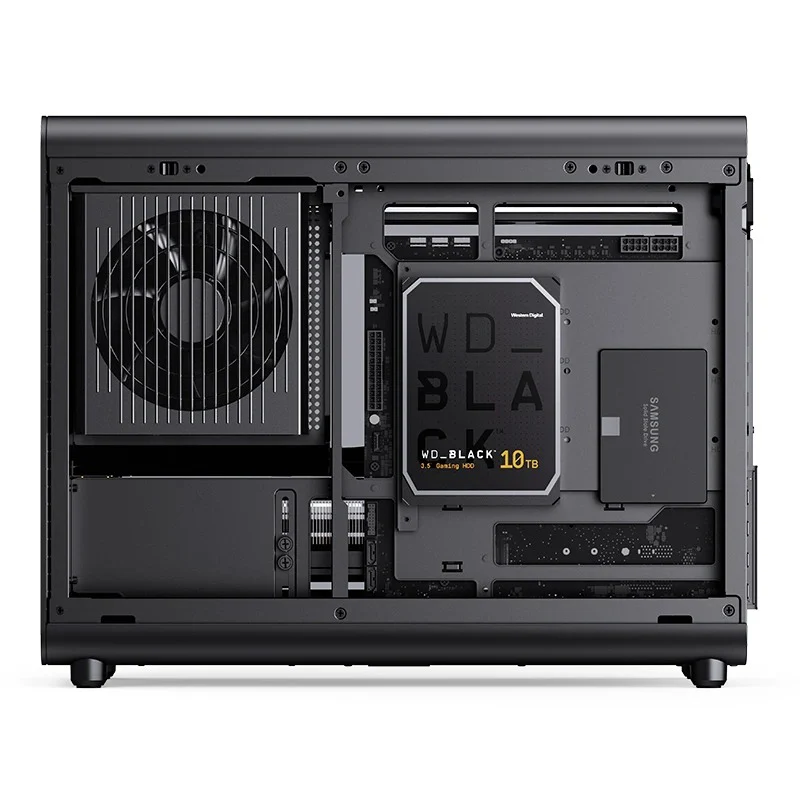 Jonsbo D33 Wood M-ATX Computer Case (Black, White) - Image 25