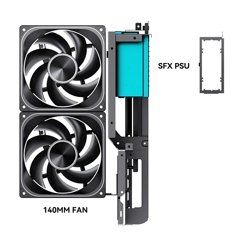 Jonsbo D33 Wood M-ATX Computer Case (Black, White) - Image 31