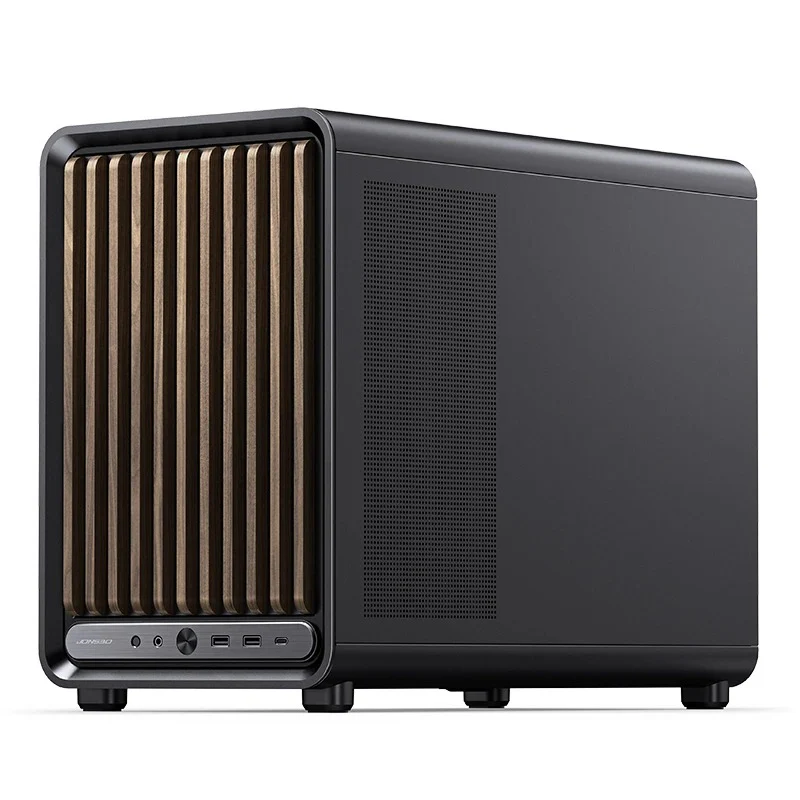 Jonsbo D33 Wood M-ATX Computer Case (Black, White) - Image 4