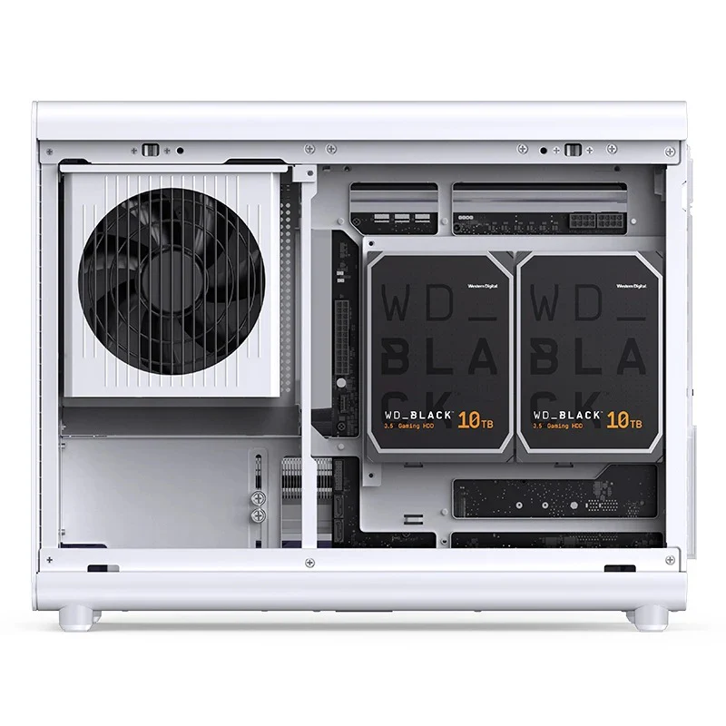 Jonsbo D33 Wood M-ATX Computer Case (Black, White) - Image 42