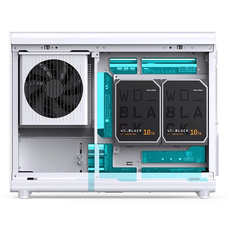 Jonsbo D33 Wood M-ATX Computer Case (Black, White) - Image 48