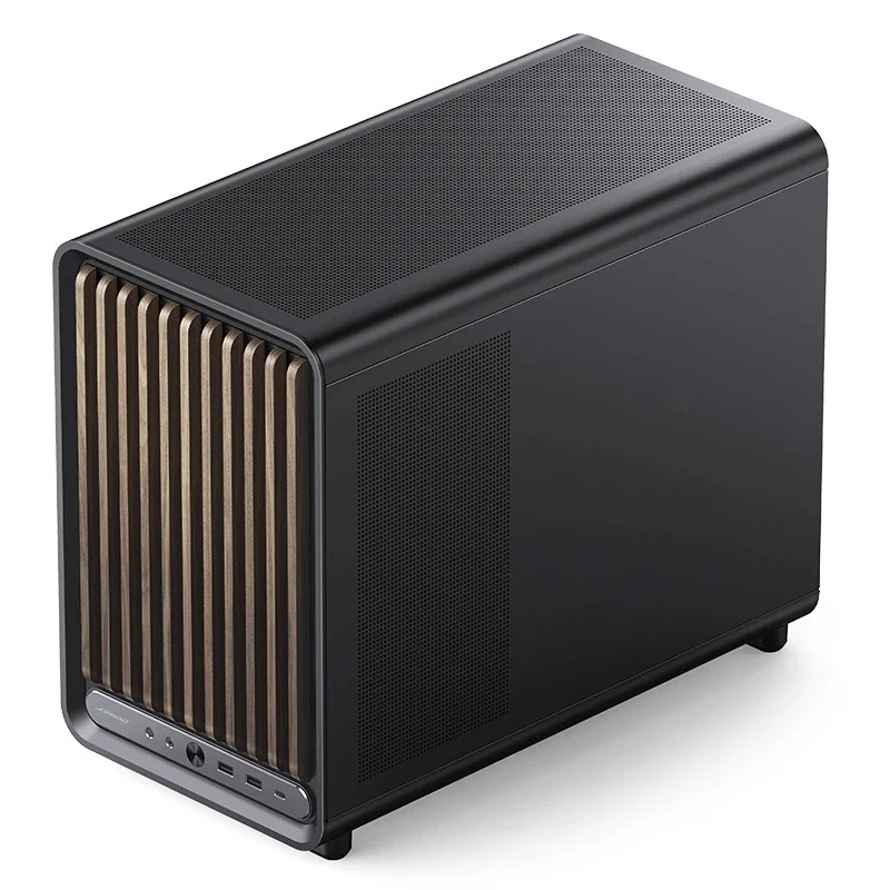 Jonsbo D33 Wood M-ATX Computer Case (Black, White) - Image 5