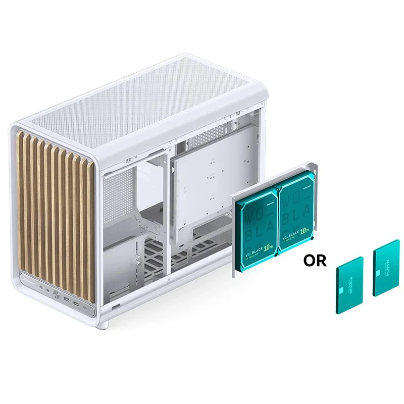 Jonsbo D33 Wood M-ATX Computer Case (Black, White) - Image 50