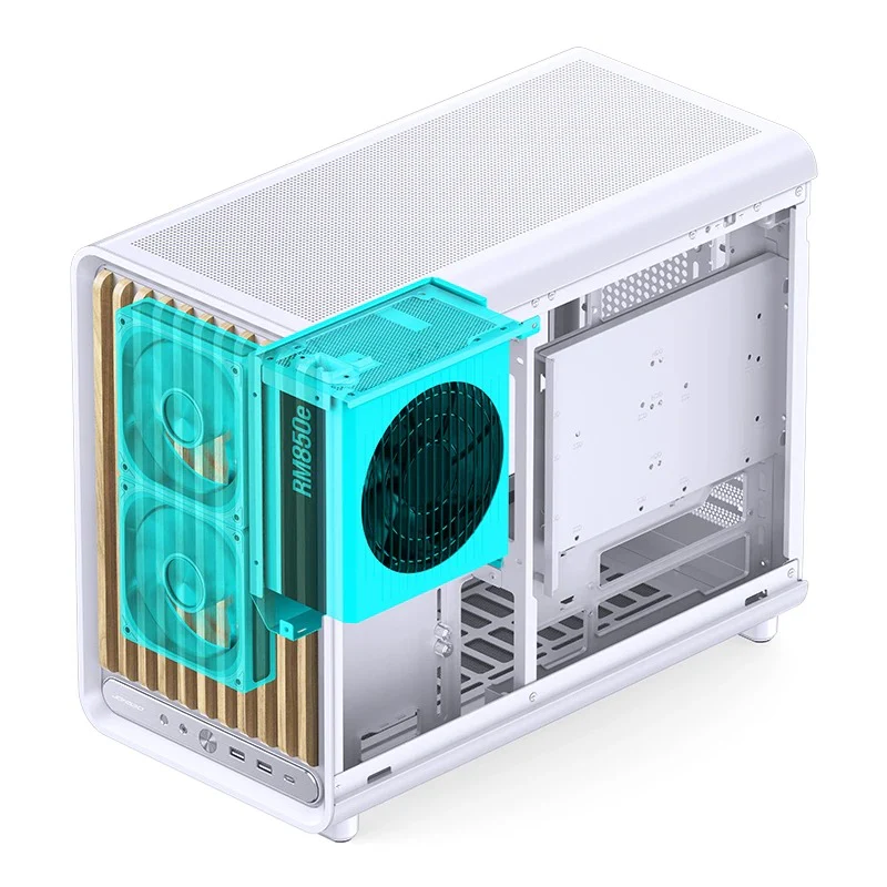 Jonsbo D33 Wood M-ATX Computer Case (Black, White) - Image 52