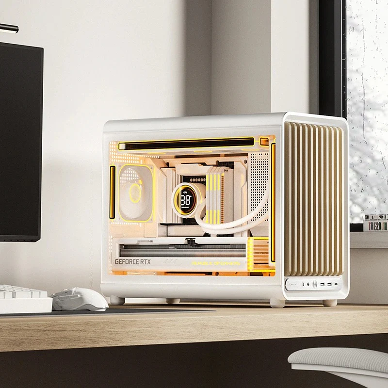 Jonsbo D33 Wood M-ATX Computer Case (Black, White) - Image 54