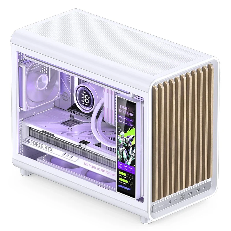 Jonsbo D33 Wood M-ATX Computer Case (Black, White) - Image 55