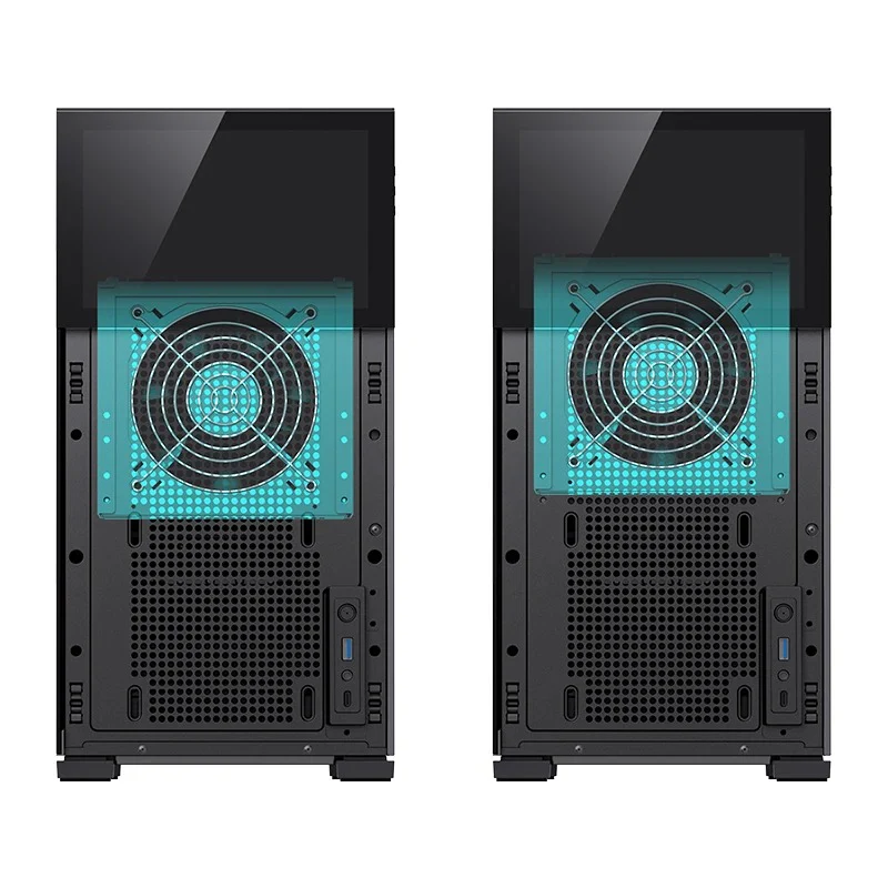 Jonsbo D41 Mesh ATX Computer Case (Black, White) + Jonsbo DS8 8" Display Secondary Screen (Black, White) - Image 8