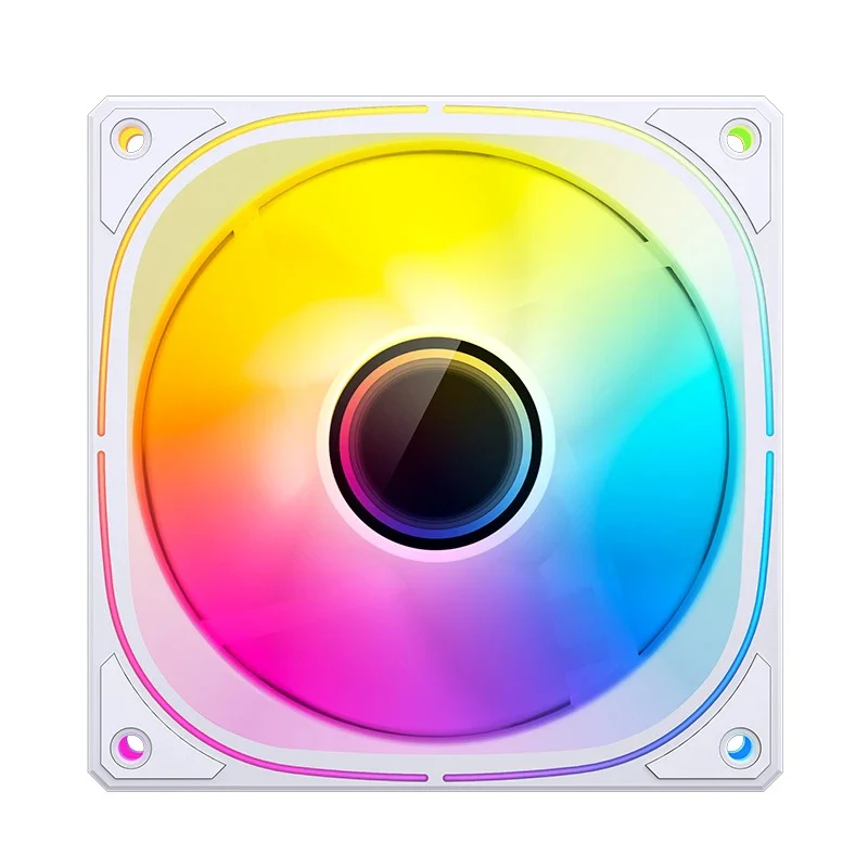 Jonsbo FR-505W 120mm ARGB Infinity Mirror Series Fan (White) - Image 2