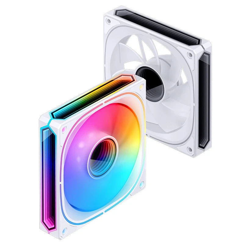 Jonsbo FR-505WR 120mm ARGB Infinity Mirror Series Reverse Fan (White) - Image 8