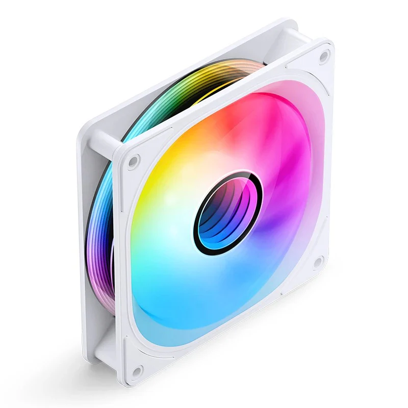 Jonsbo FR-606W 25mm ARGB Infinity Mirror Series Fan (White) - Image 2