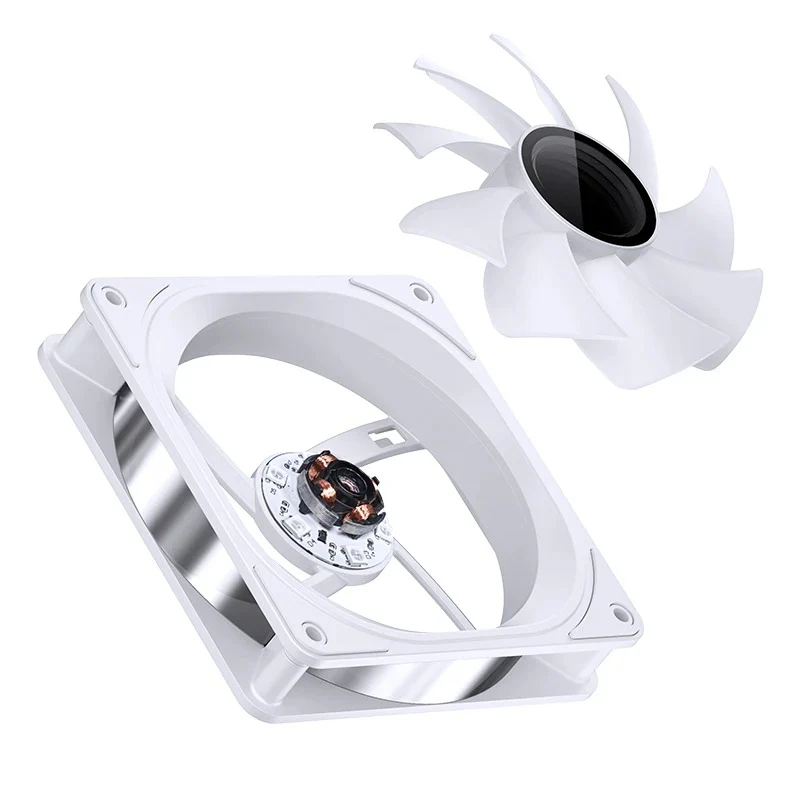 Jonsbo FR-606W 25mm ARGB Infinity Mirror Series Fan (White) - Image 9