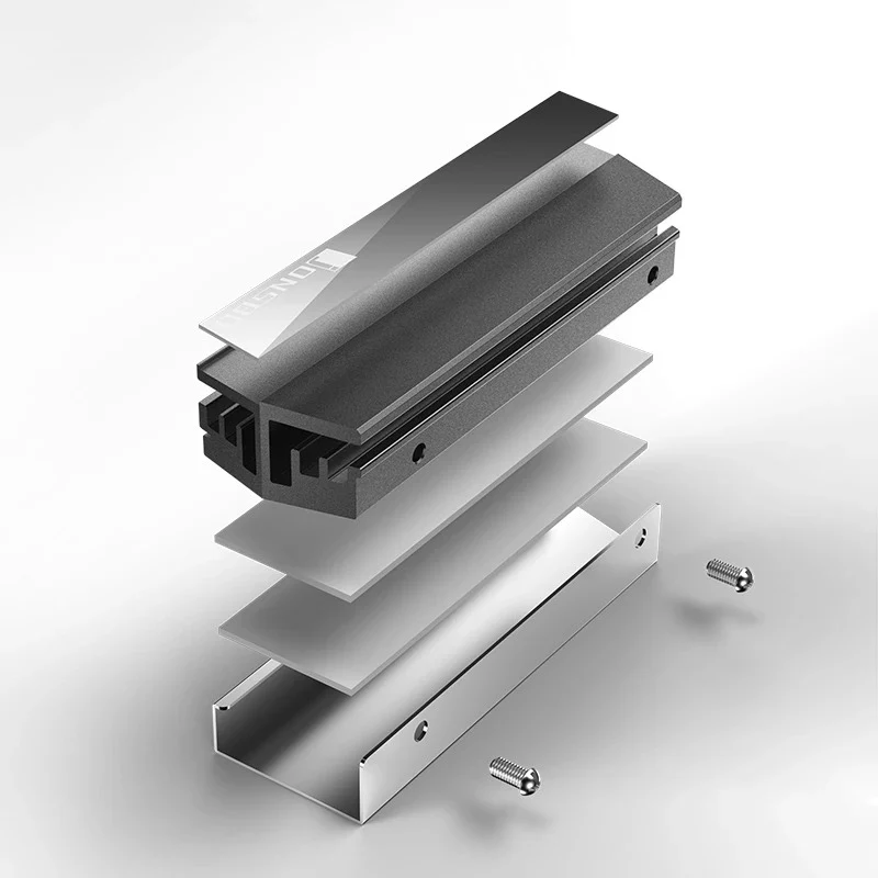 Jonsbo M.2 SSD Air Cooling Radiator (Gray) - Image 3