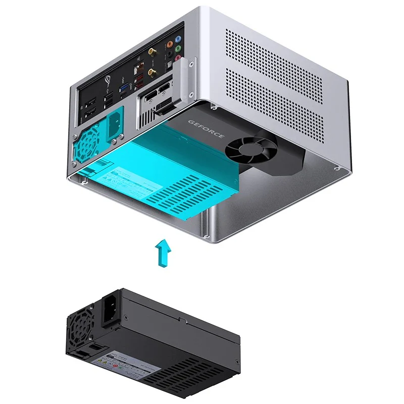 Jonsbo NV10 ITX Mini Computer Case (Black, Silver) - Image 19